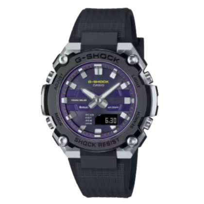 Casio G-Shock G-Steel GST-B600A-1A6DR Bluetooth Solar Purple Dial Resin Band Men Watch